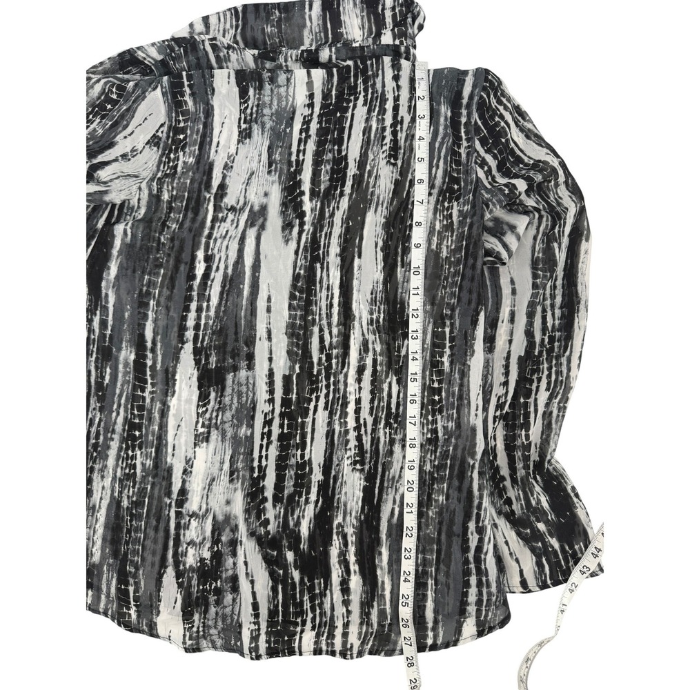 Show Me Your Mumu Womens Small Black White Tie Dye Button Down Shirt Made in USA - Picture 4 of 5